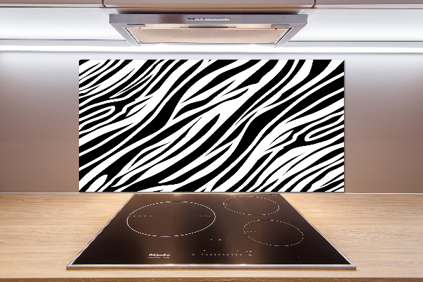 Sklenený panel do kuchynskej linky Zebra pozadia