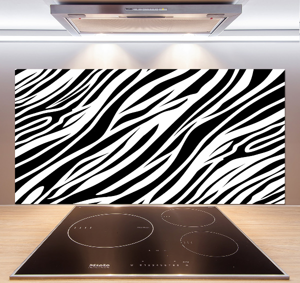 Sklenený panel do kuchynskej linky Zebra pozadia