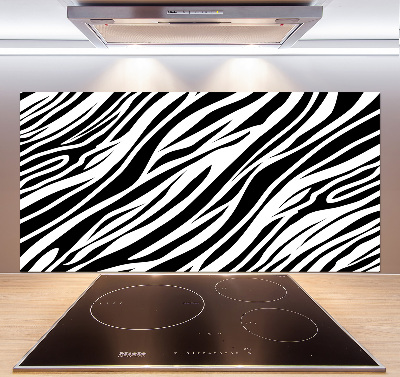 Sklenený panel do kuchynskej linky Zebra pozadia