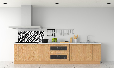 Sklenený panel do kuchynskej linky Zebra pozadia