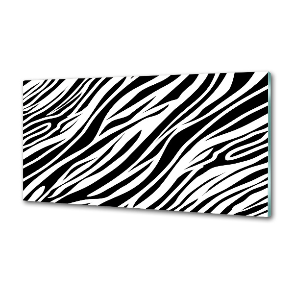 Sklenený panel do kuchynskej linky Zebra pozadia