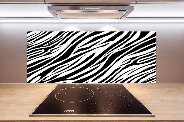 Sklenený panel do kuchynskej linky Zebra pozadia