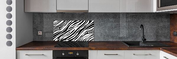 Sklenený panel do kuchynskej linky Zebra pozadia