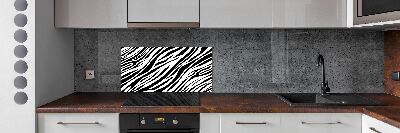 Sklenený panel do kuchynskej linky Zebra pozadia
