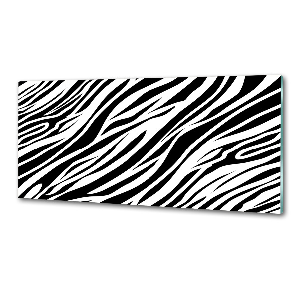 Sklenený panel do kuchynskej linky Zebra pozadia