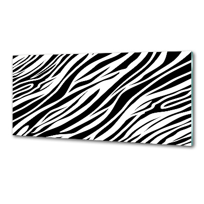 Sklenený panel do kuchynskej linky Zebra pozadia