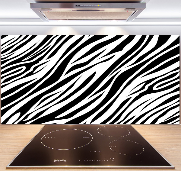 Sklenený panel do kuchynskej linky Zebra pozadia