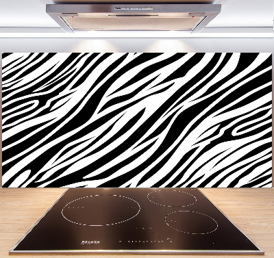 Sklenený panel do kuchynskej linky Zebra pozadia