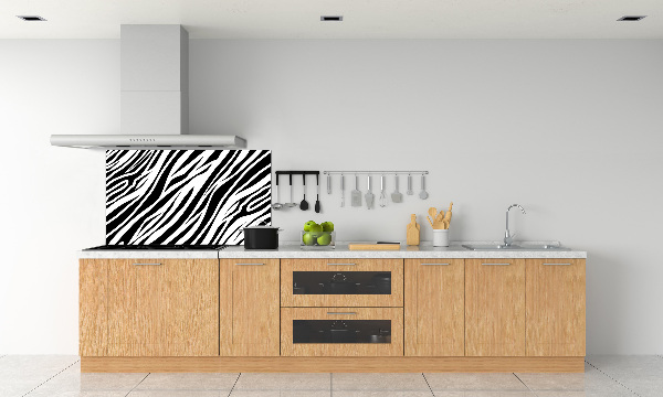 Sklenený panel do kuchynskej linky Zebra pozadia