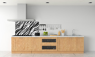 Sklenený panel do kuchynskej linky Zebra pozadia