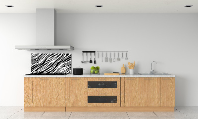 Sklenený panel do kuchynskej linky Zebra pozadia