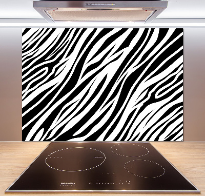 Sklenený panel do kuchynskej linky Zebra pozadia