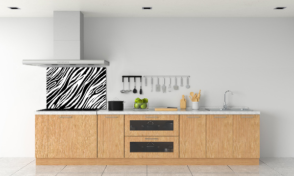 Sklenený panel do kuchynskej linky Zebra pozadia