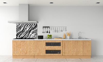 Sklenený panel do kuchynskej linky Zebra pozadia