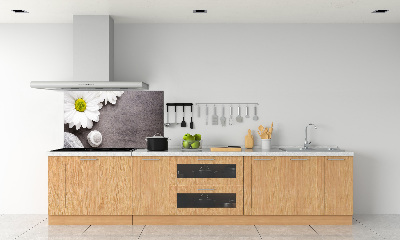 Sklenený panel do kuchyne Gerbera