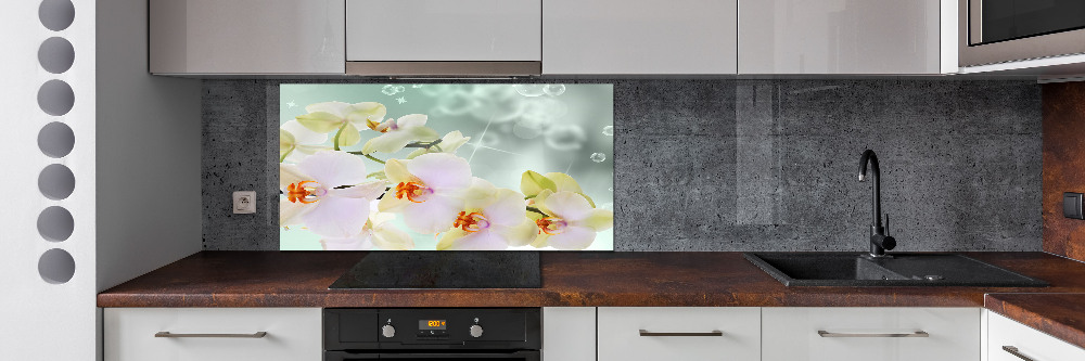 Panel do kuchyne Biela orchidea