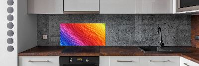 Panel do kuchyne Farebné vlny