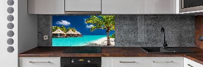Panel do kuchyne Maledivy bungalovy