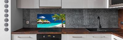 Panel do kuchyne Maledivy bungalovy