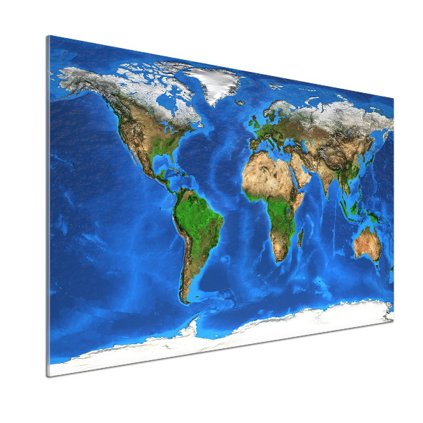 Dekoračný panel sklo Mapa sveta