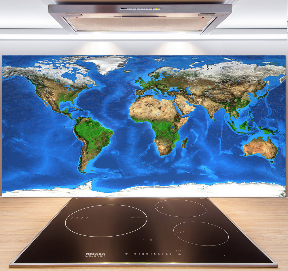 Dekoračný panel sklo Mapa sveta