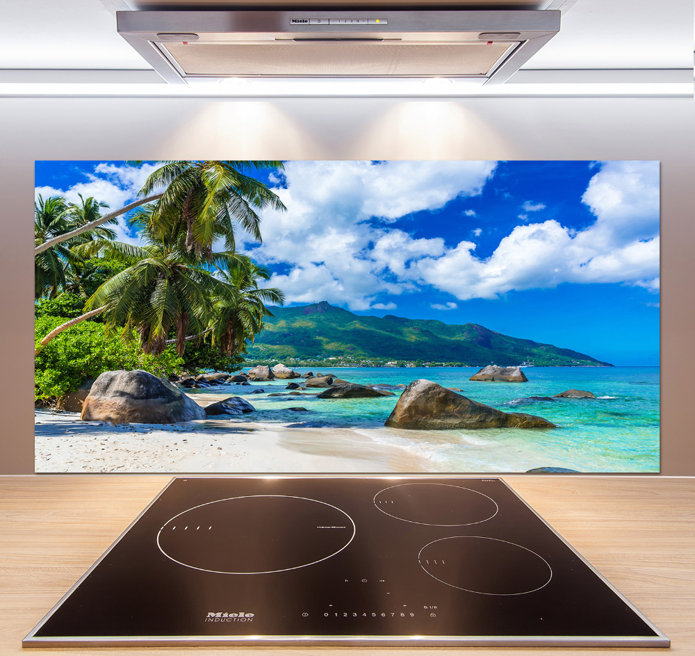 Panel do kuchyne Seychely pláž