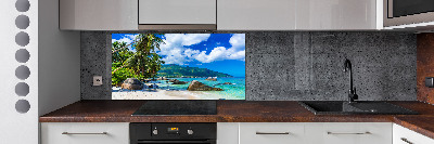Panel do kuchyne Seychely pláž