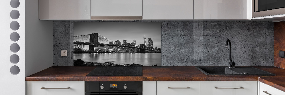 Sklenený panel do kuchynskej linky New York