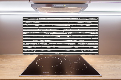 Panel do kuchyne Čiernobiele pásky