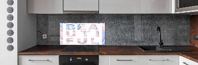 Sklenený panel do kuchyne Pekný