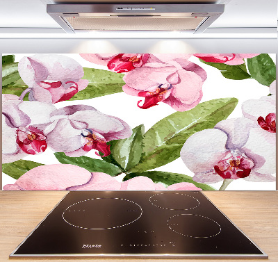Panel do kuchyne Ružové orchidee