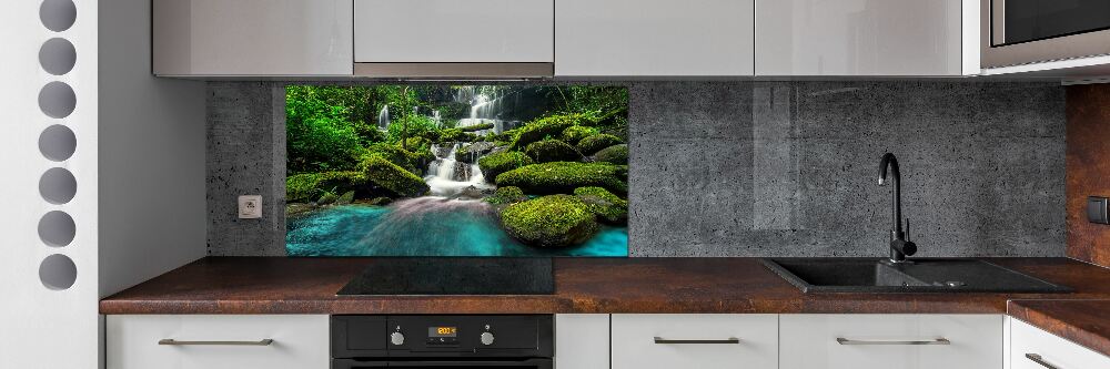 Panel do kuchyne Vodopád v džungli