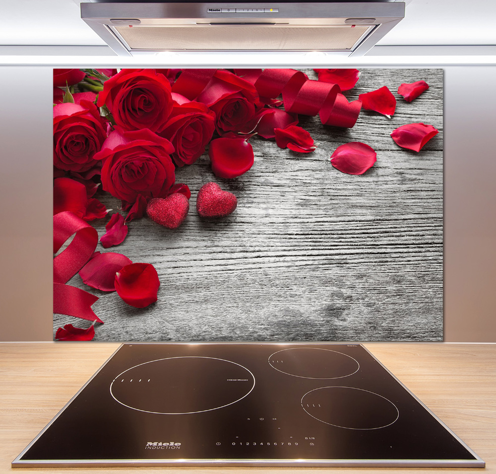 Panel do kuchyne Červené ruže