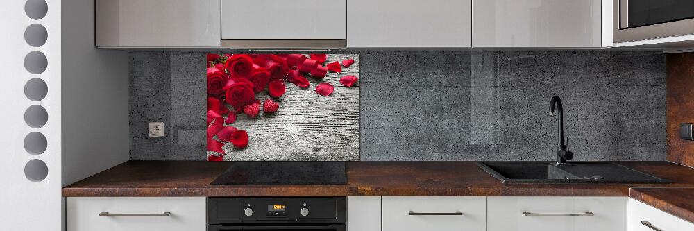 Panel do kuchyne Červené ruže