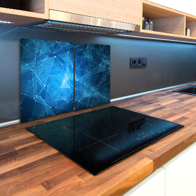 Kuchynská doska veľká zo skla Modré línie