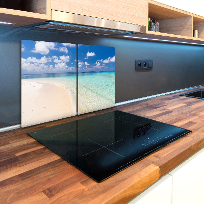 kuchynská doska zo skla Pláž na Maledivách