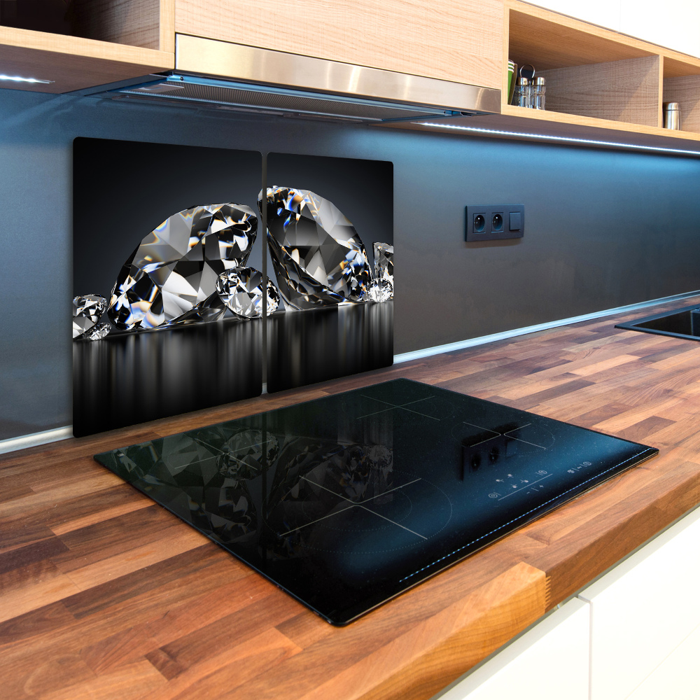 Kuchynská doska veľká zo skla diamant