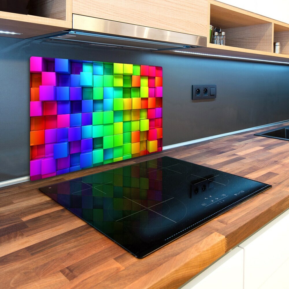 Kuchynská doska zo skla Farebné škatule