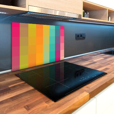 Kuchynská doska zo skla Farebné štvorce