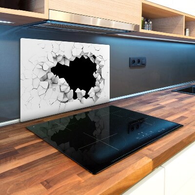 Kuchynská doska zo skla Diera v múre