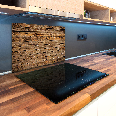 Kuchynská doska veľká zo skla Drevená stena