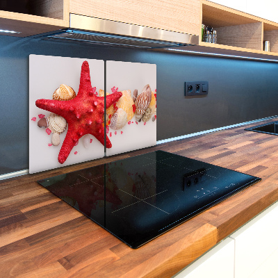 Kuchynská doska zo skla Hvezdica mušľa