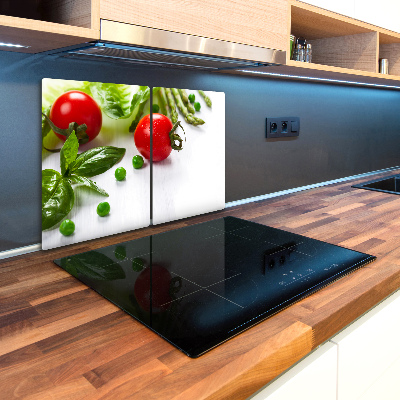 Kuchynská doska veľká zo skla Čerstvá zelenina