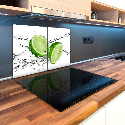 Kuchynská doska veľká zo skla Limetky a voda