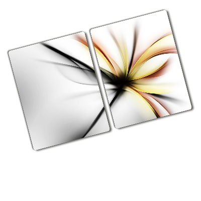 Doska na krájanie zo skla Abstrakcia kvety