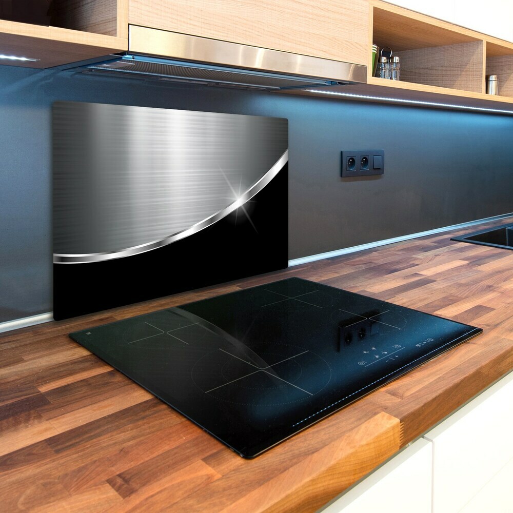 Kuchynská doska veľká zo skla Kovová abstrakcie