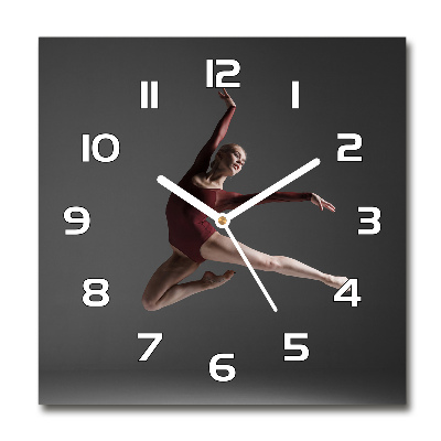 Sklenené hodiny štvorec Moderný tanec