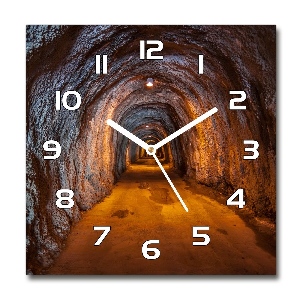 Sklenené hodiny štvorec Podvodné tunel
