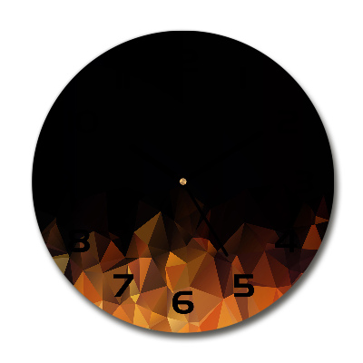 Sklenené hodiny okrúhle Abstrakcie
