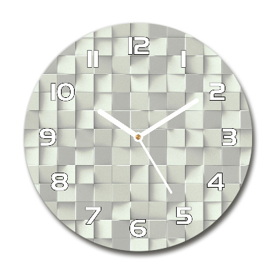 Sklenené hodiny okrúhle Geometrické pozadie